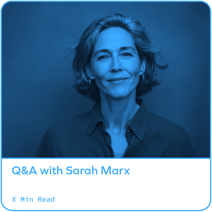 Q&amp;A with Sarah Marx