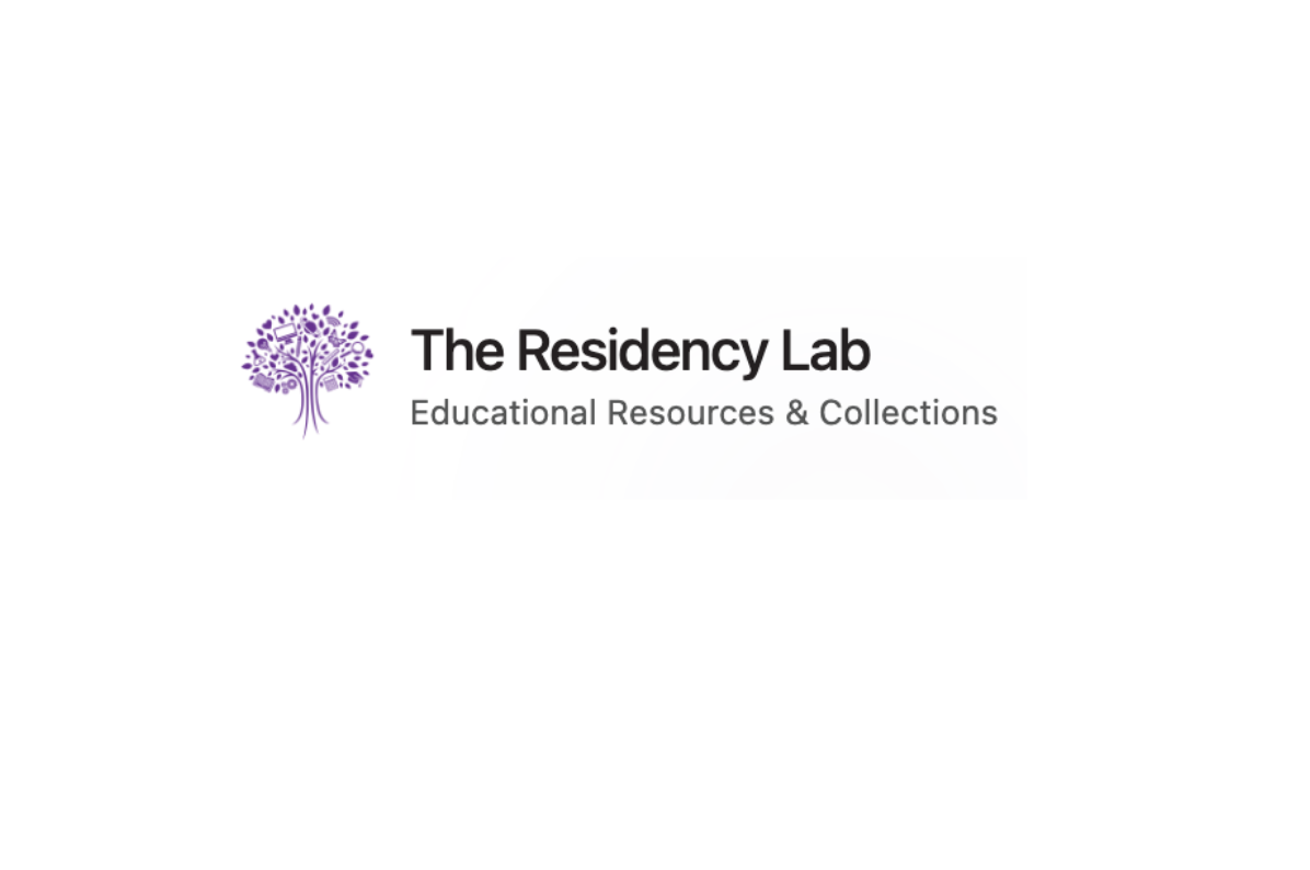 Logo for The Residency Lab featuring a stylized tree inside a circular border.