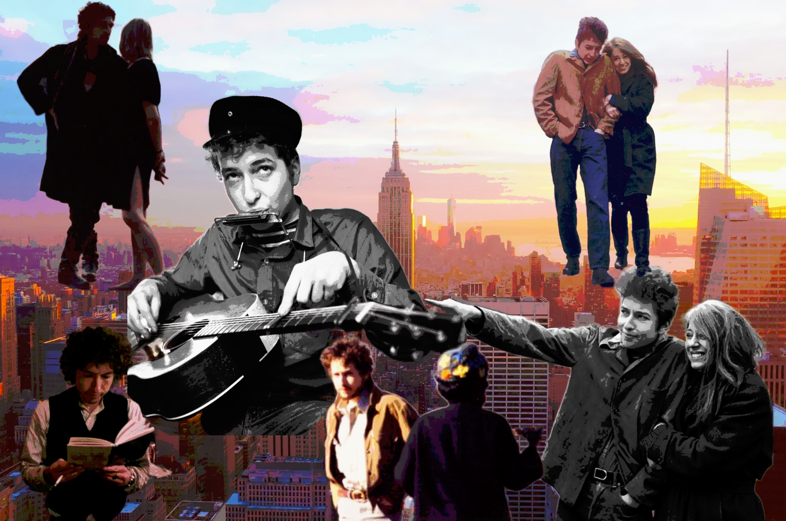 New york city skyline covered in Bobs