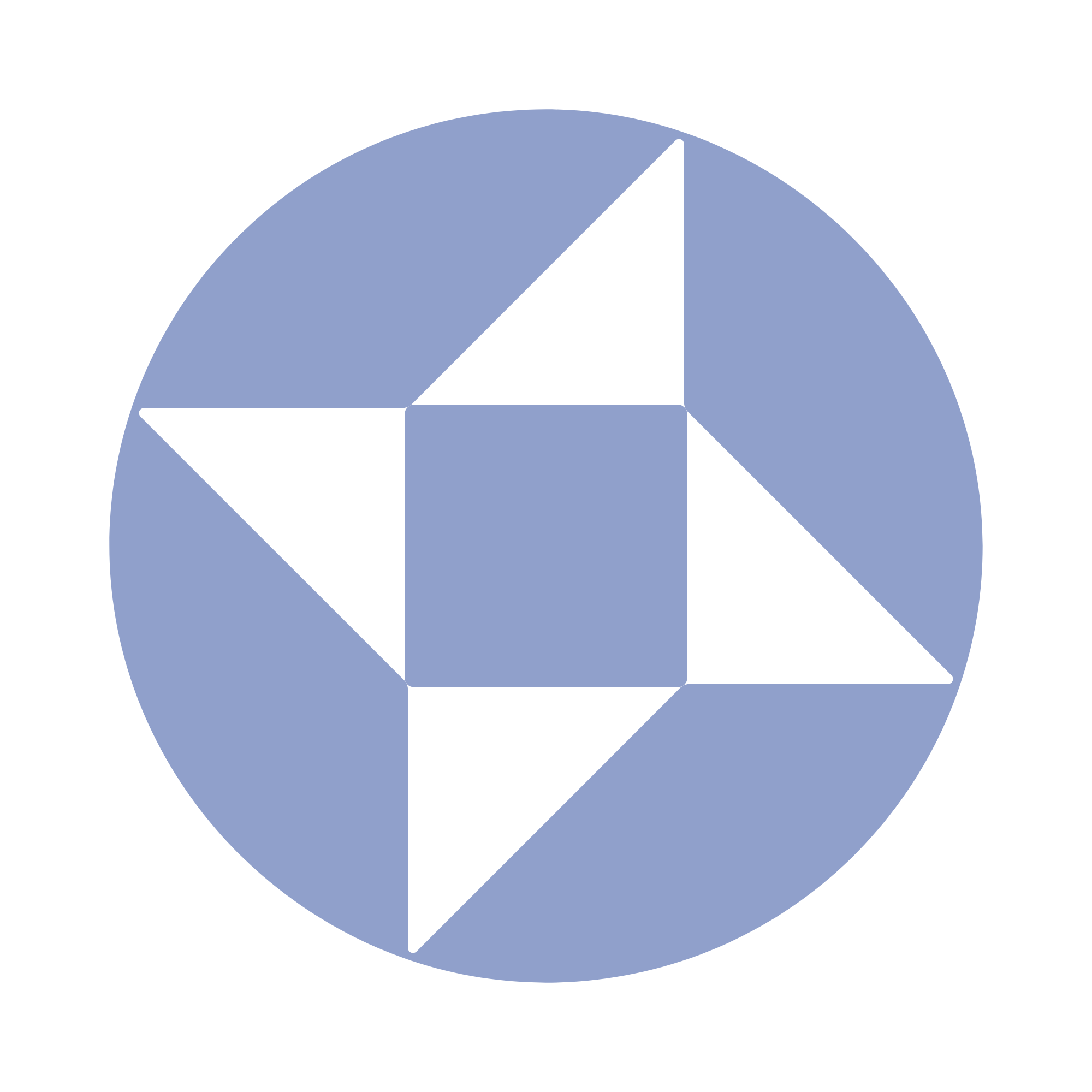 Her Money House Blue Graphic Circle