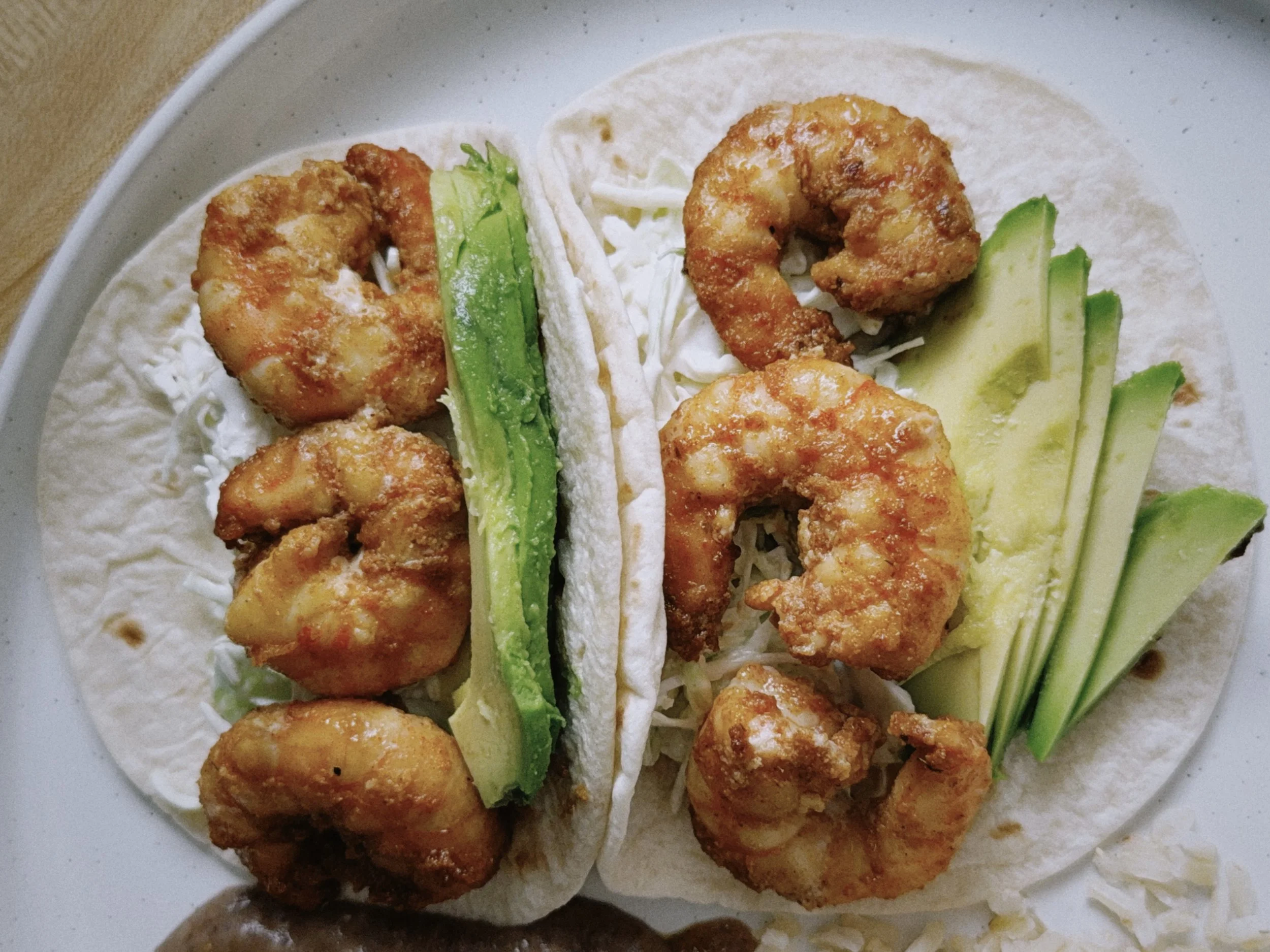 Garlic Shrimp Tacos with Creamy Cabbage Slaw