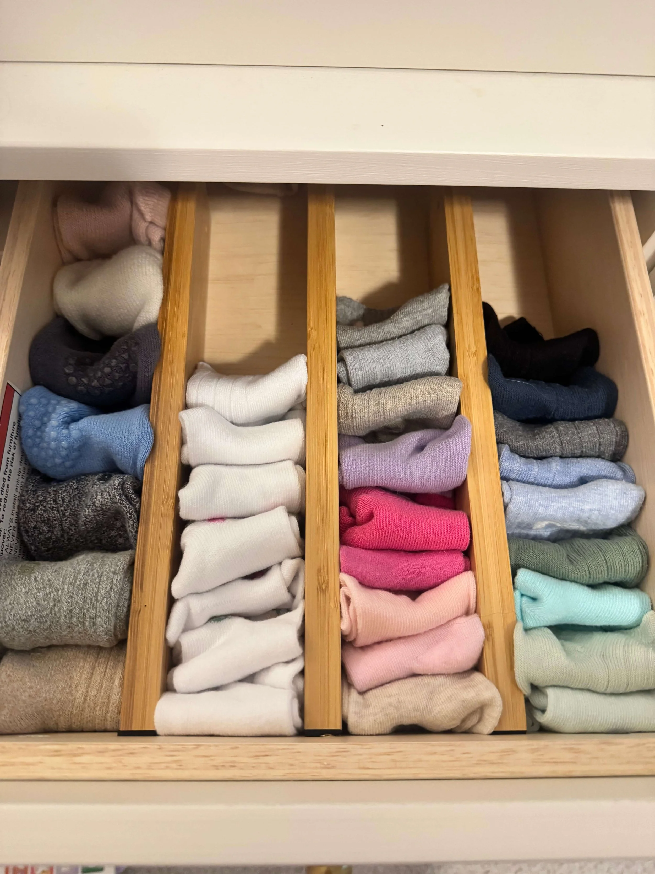 organized sock drawer