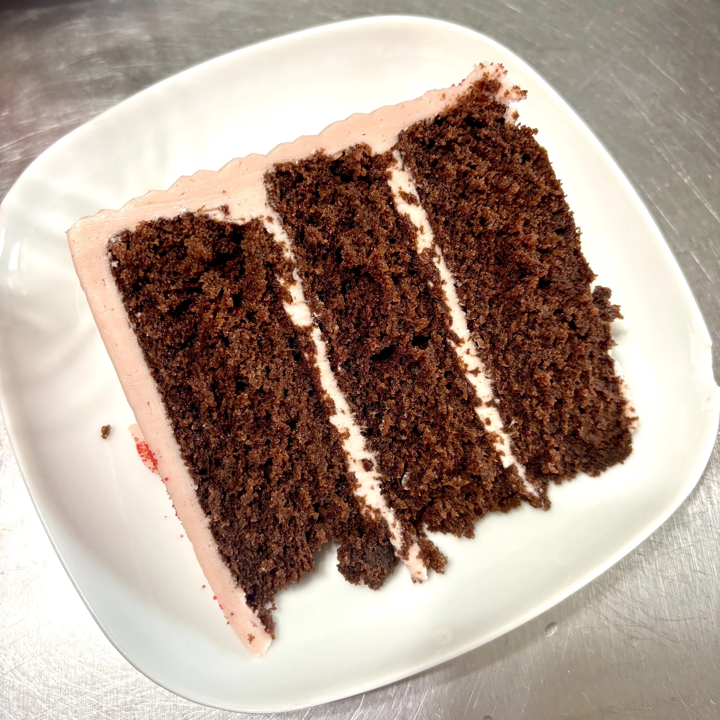 Slice of Pink Cake