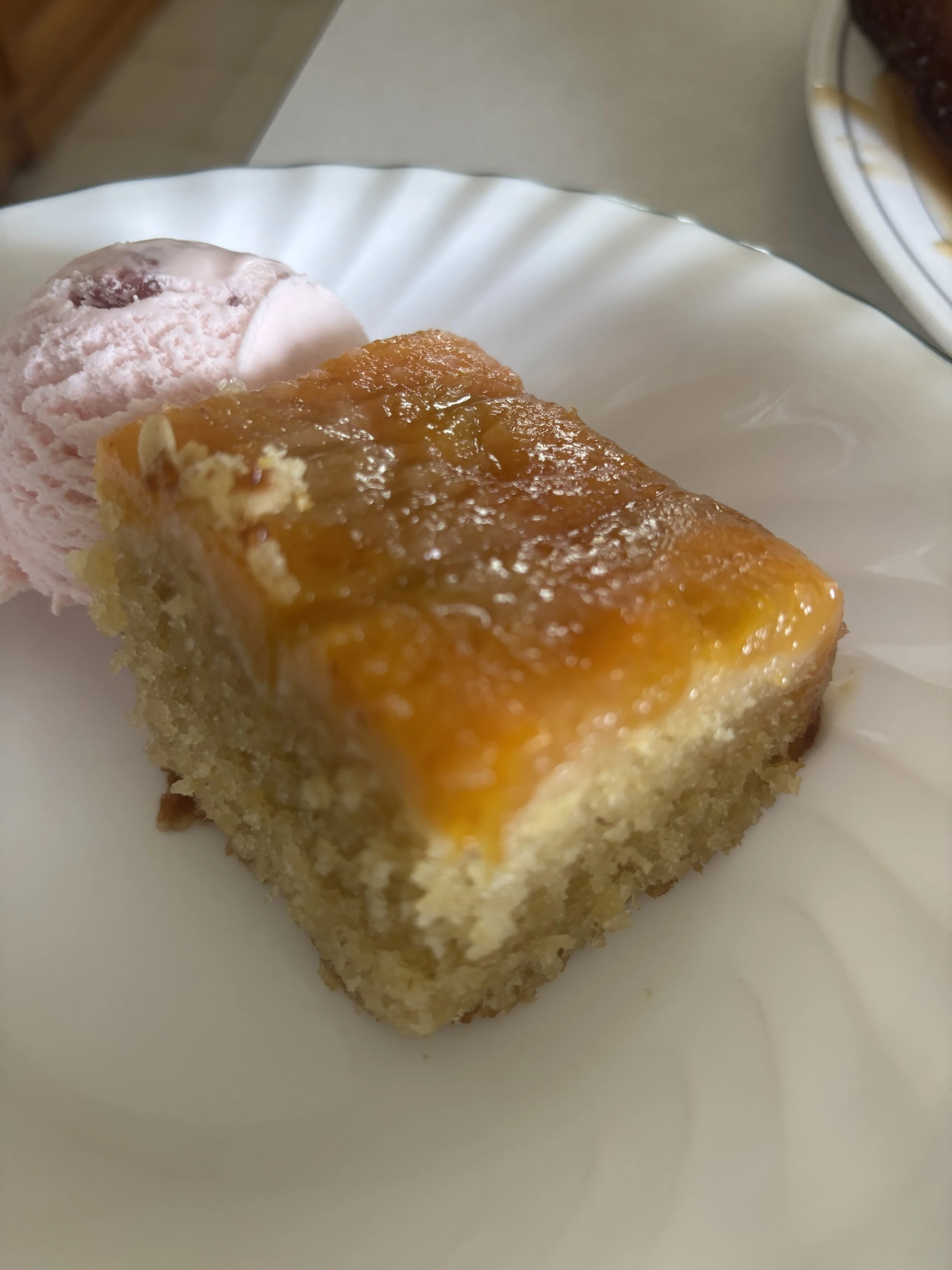 Nectarine (Peach) Oat Upside-Down Cake and Magic in the Ordinary
