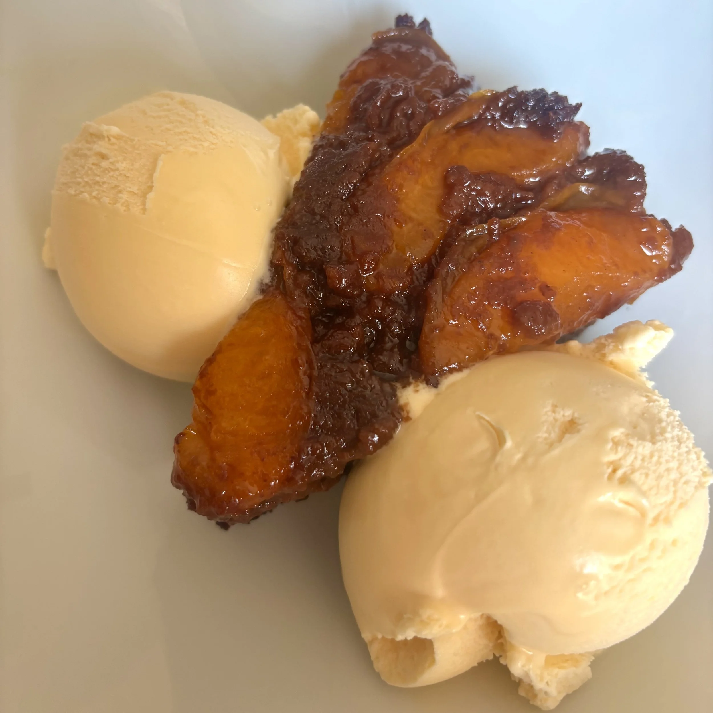 Chocolate Apricot Upside-Down Cake and Warm Fuzzies