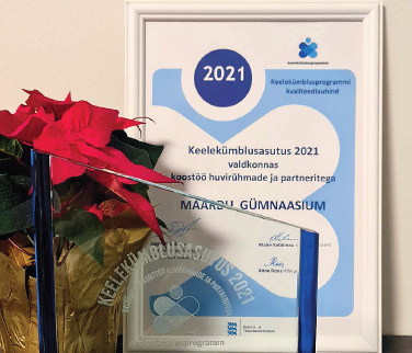 Maardu Gümnaasium pälvis aasta keelekümbluse kvaliteediauhinna 2021