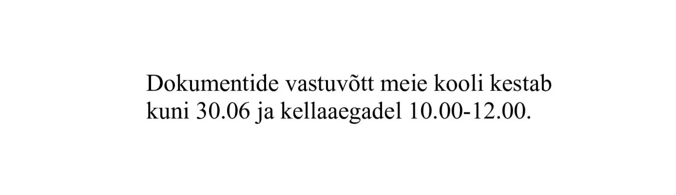 Dokumentide vastuvõtt