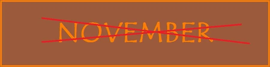 November: I Kinda Really Hate You