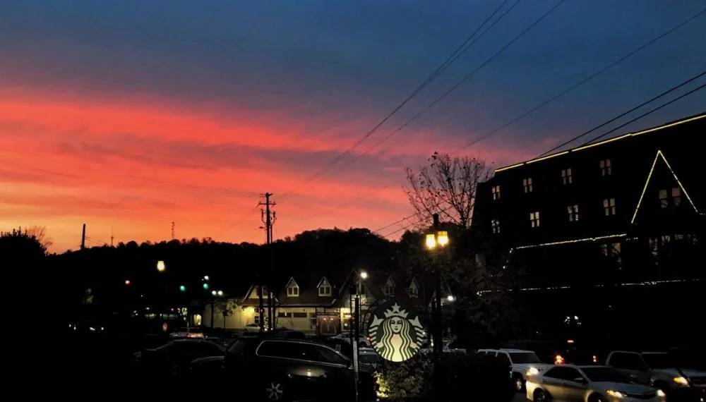 Sometimes a sunset . . .