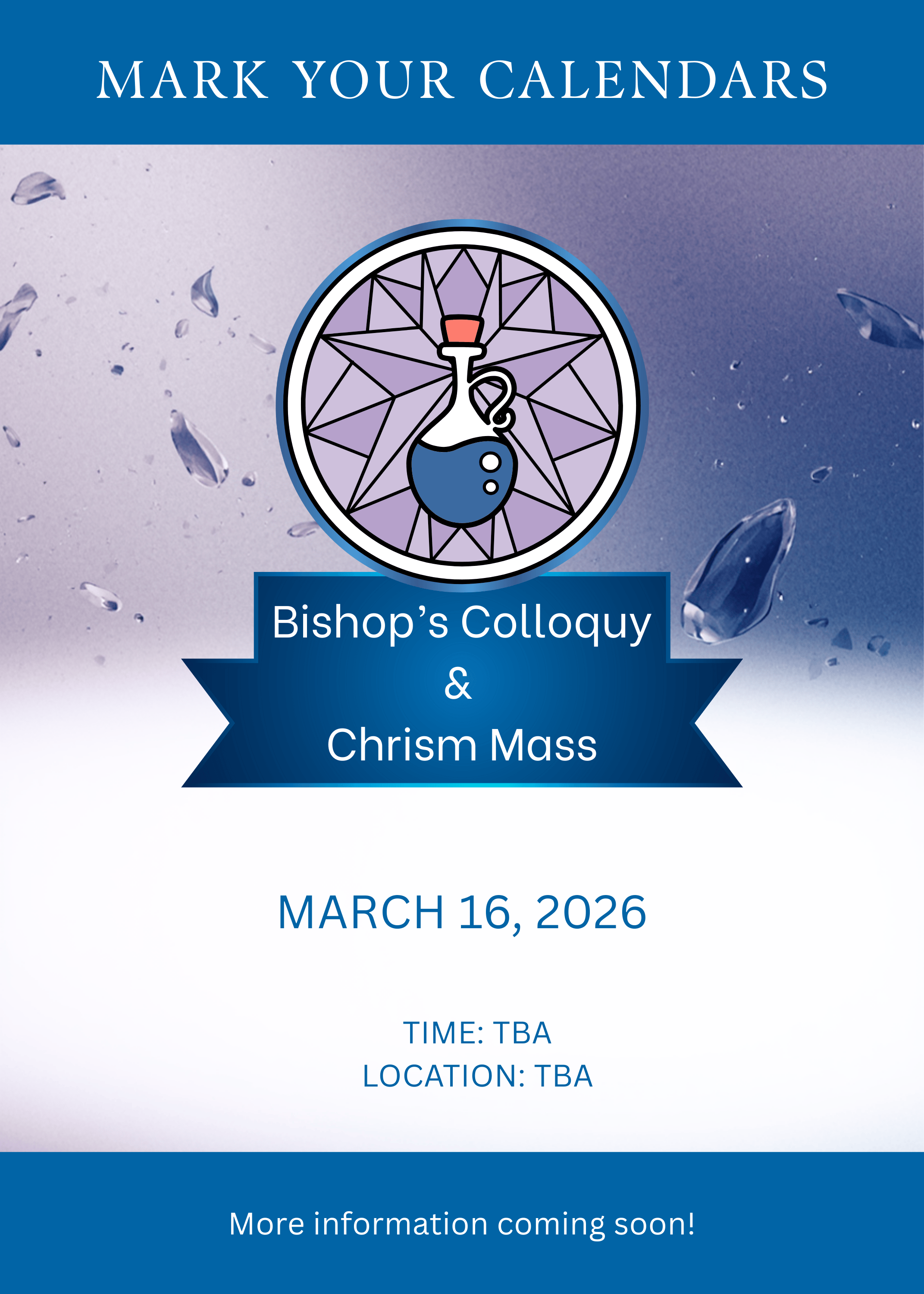 Save the Date: Bishop’s Colloquy and Chrism Mass