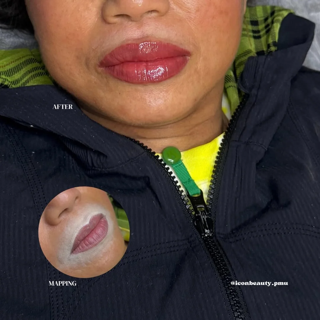 Precision. Balance. Elegance.

Lip blush is carefully mapped to complement each client&rsquo;s natural lip shape.

Temporary swelling is normal post-treatment and will diminish within 24&ndash;48 hours, allowing the final result to beautifully emerge