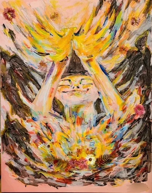 Artwork from an inner mothering group therapy session