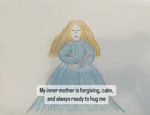 Inner mothering group therapy artwork