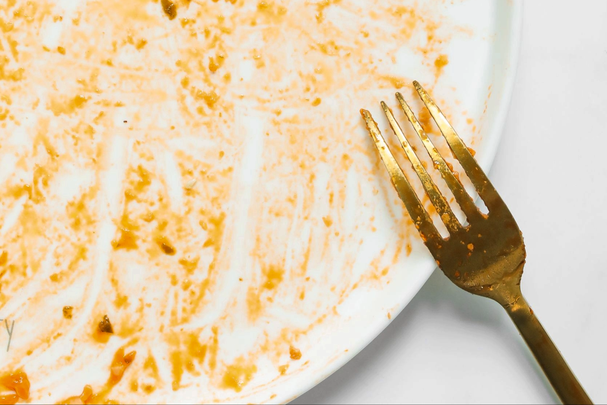 fork on a plate