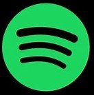 Symbol for Spotify, where one can listen to Chris Spheeris music