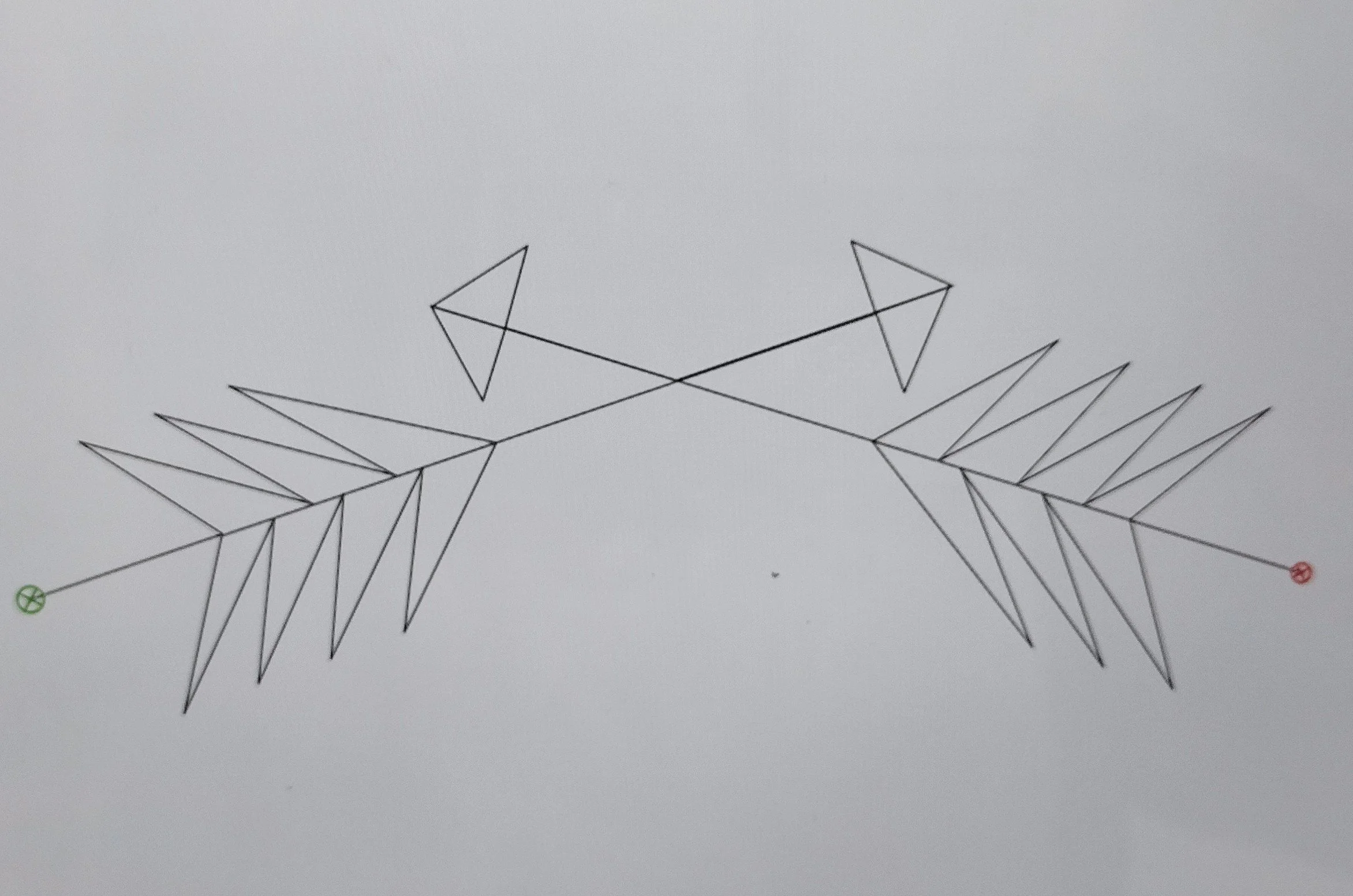 Quilting Patterns - PS Designs - Continuous Lines - Southwest Arrows Cont. Line