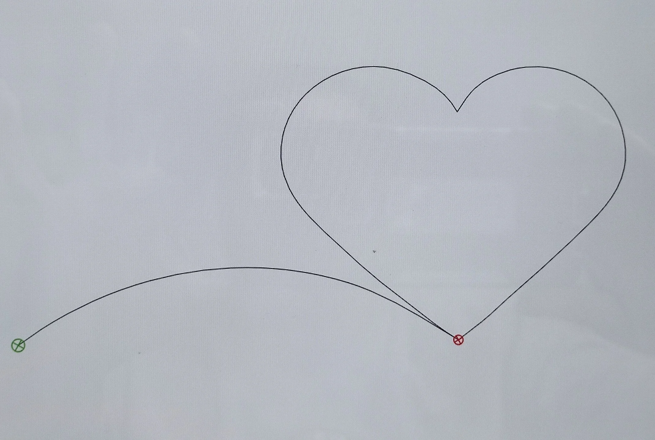 Quilting Patterns - PS Designs - Continuous Lines - Heart Border 2