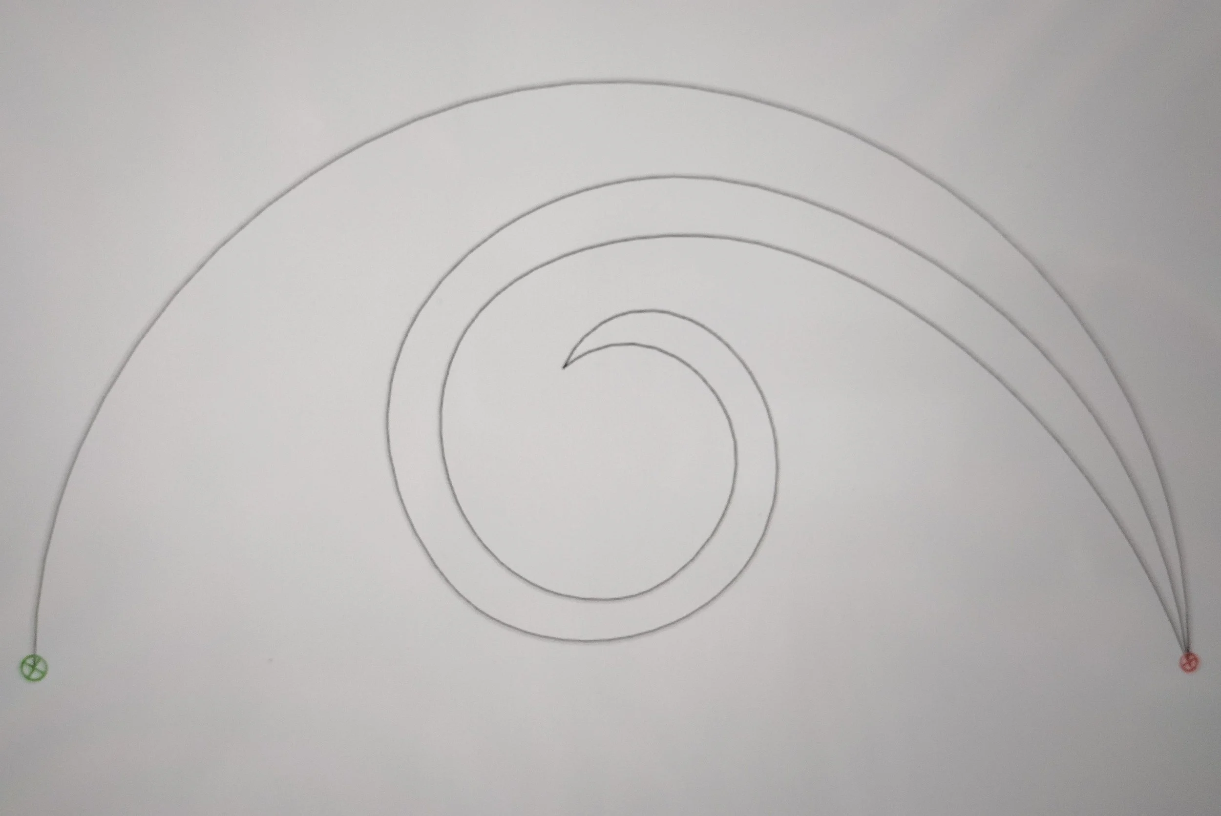 Quilting Patterns - PS Designs - Continuous Lines - Clamshell with Curl