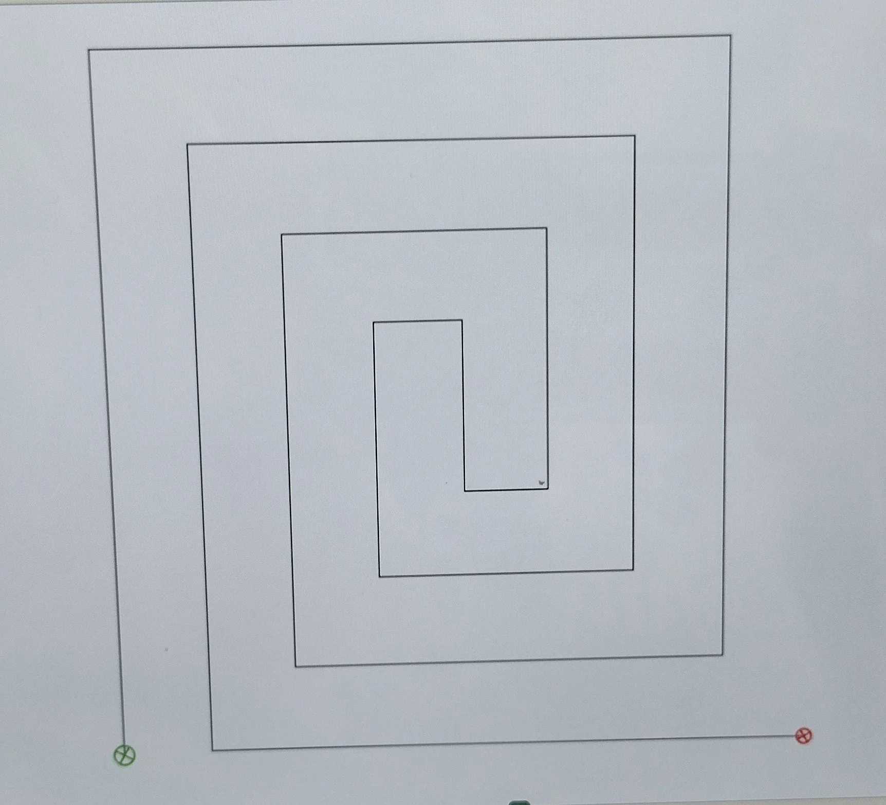 Quilting Patterns - PS Designs - Continuous Lines - Snail Square