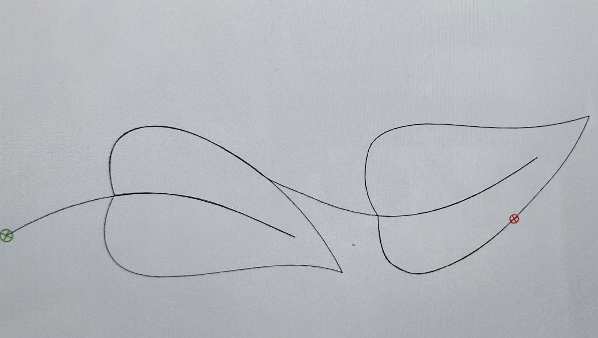 Quilting Patterns - PS Designs - Continuous Lines - Leaves with Spine 