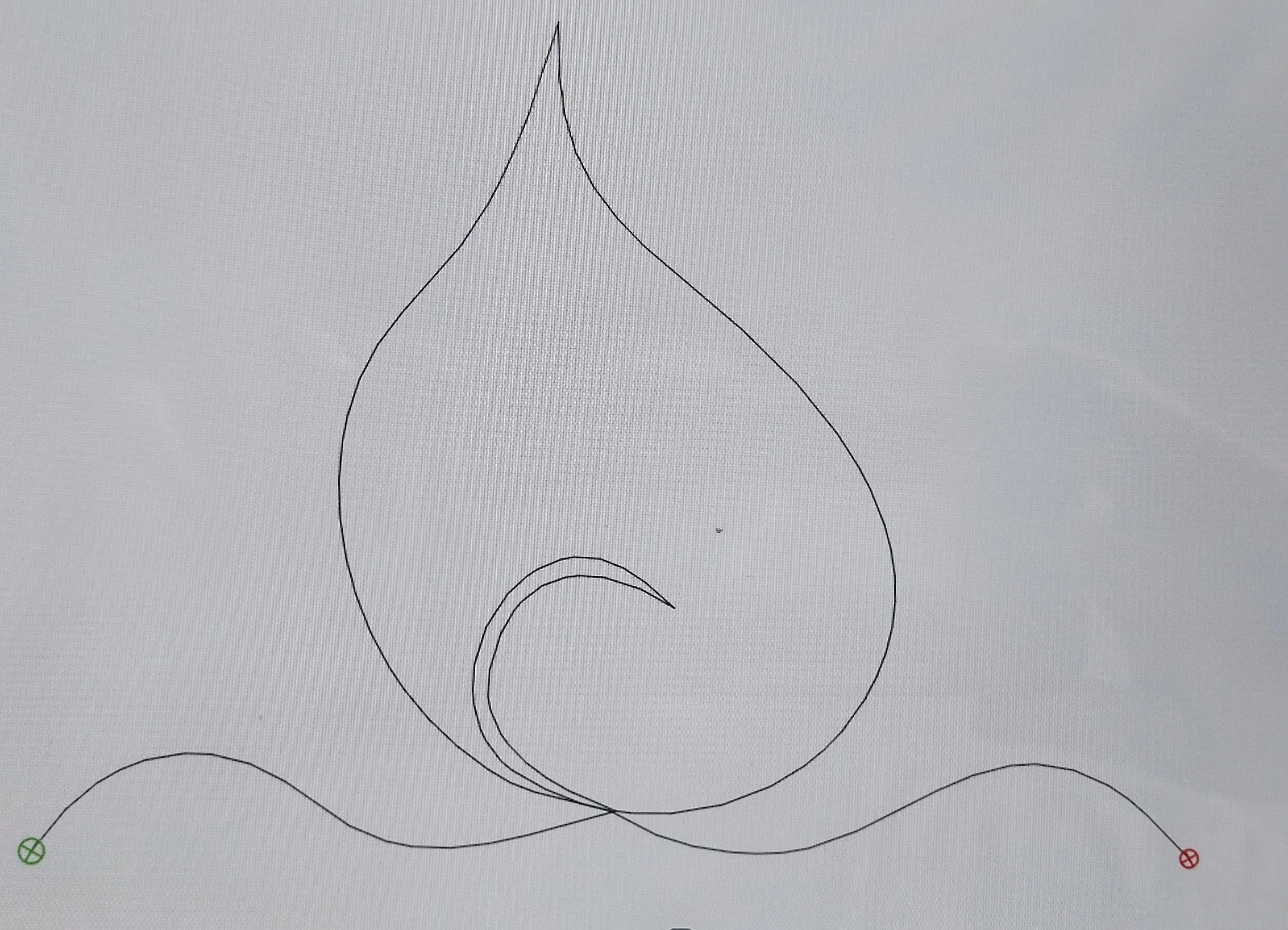 Quilting Patterns - PS Designs - Continuous Lines - Single Leaf