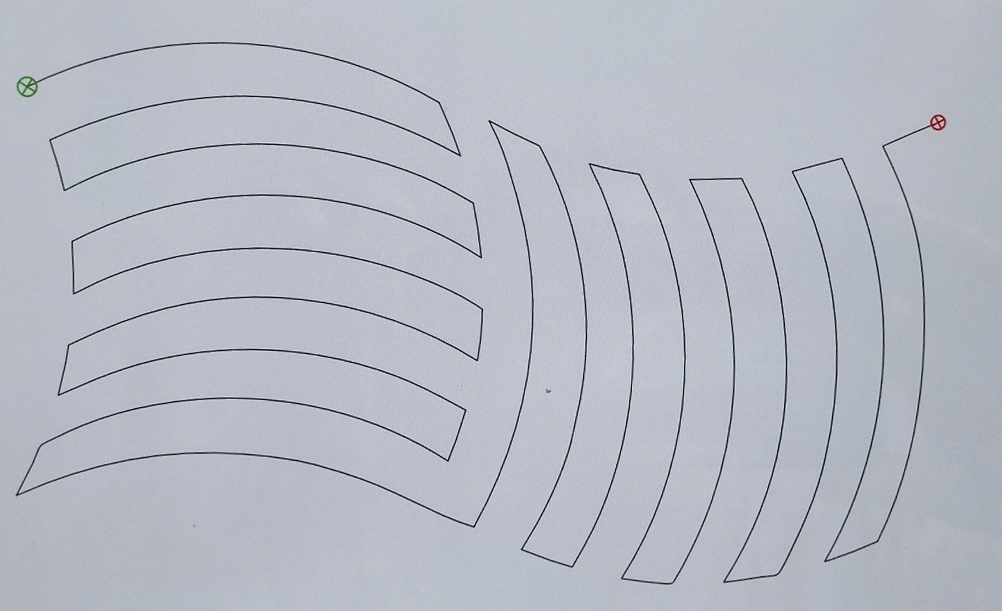 Quilting Patterns - PS Designs - Continuous Lines - Rolling Along 