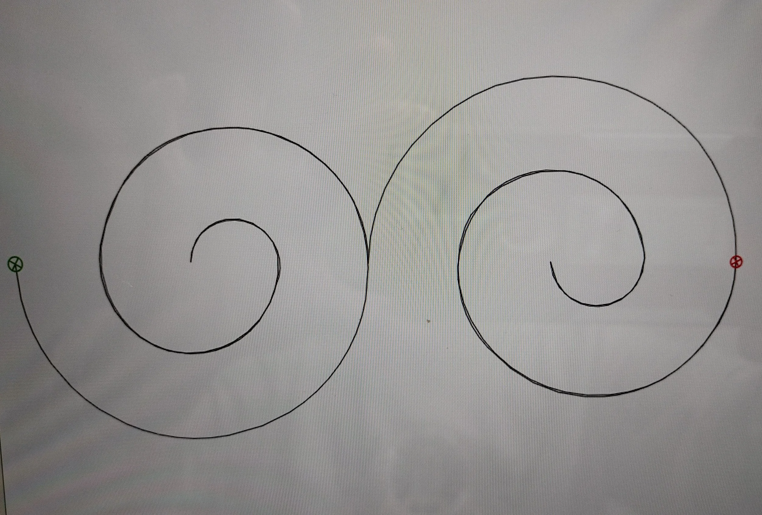 Quilting Patterns - PS Designs - Continuous Lines - Double Swirl