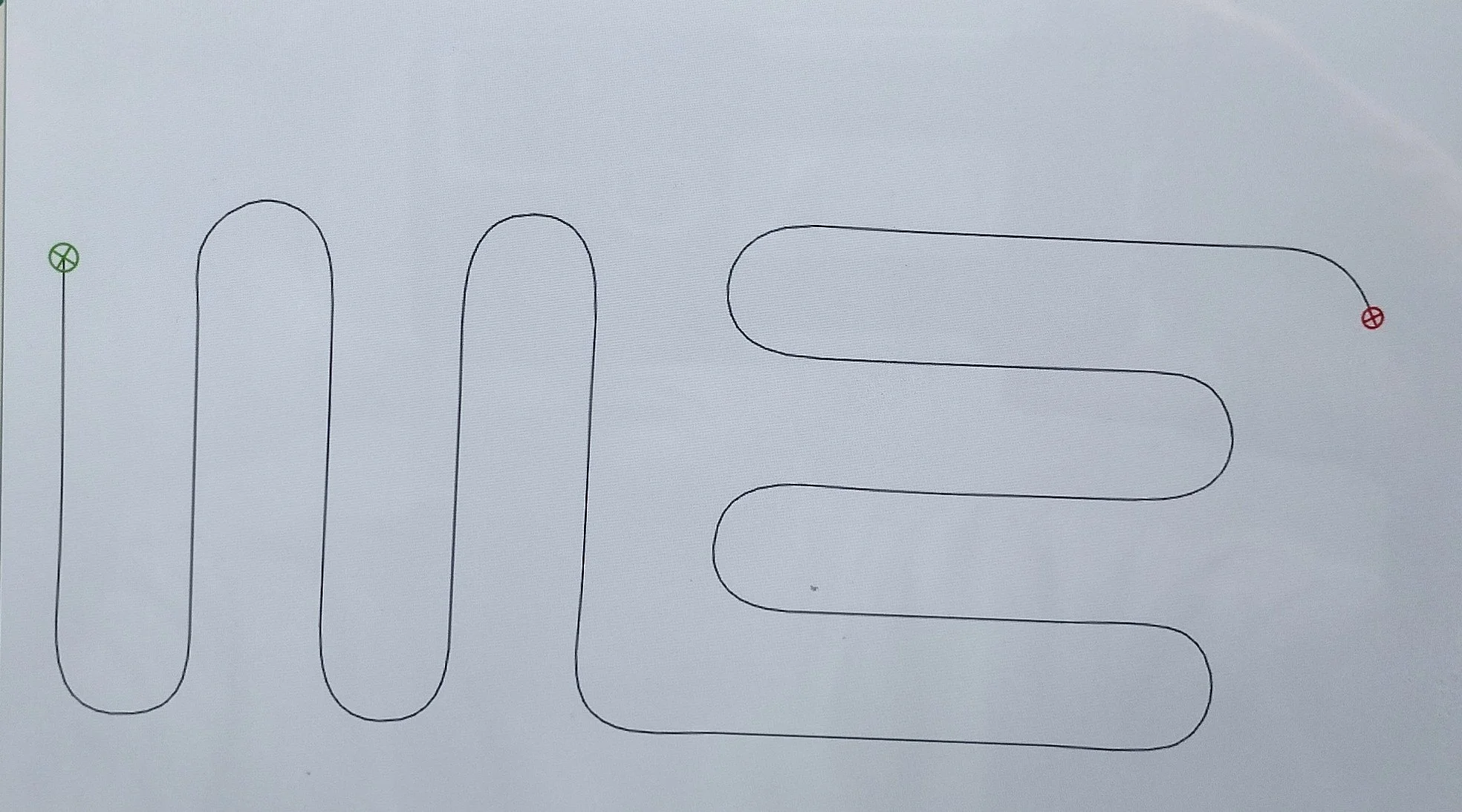 Quilting Patterns - PS Designs - Continuous Lines - Squiggle