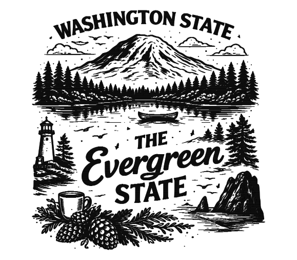 Mount Rainier – The Evergreen State Design