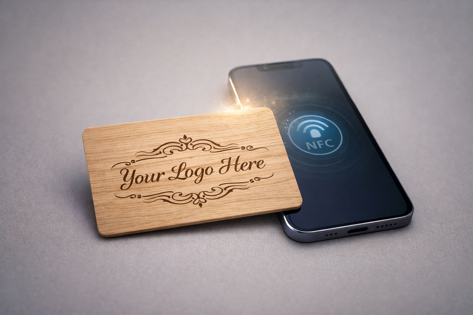 Wood NFC Business Card – Custom Digital Business Card (5 Pack)
