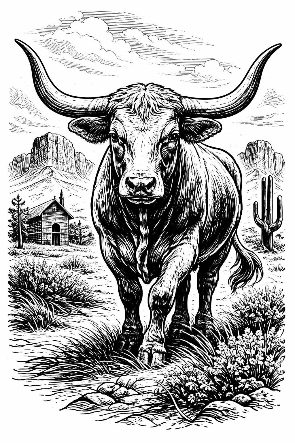 Ironhorn – Western Longhorn | Design 028