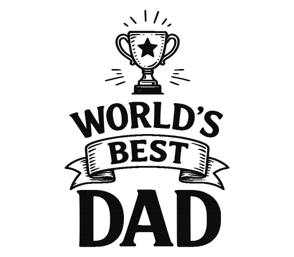 World’s Best Dad – Block Trophy Design