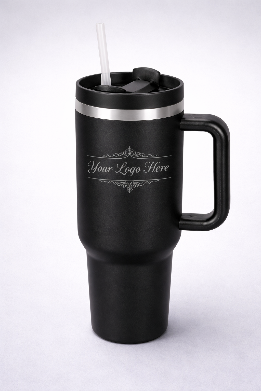 Custom 40oz Stainless Steel Tumbler with Handle