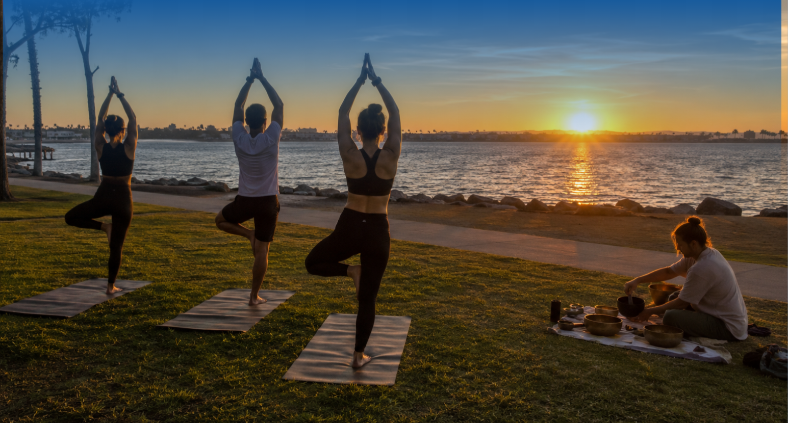 Sunset Yoga Flow with Live Sound Bowls