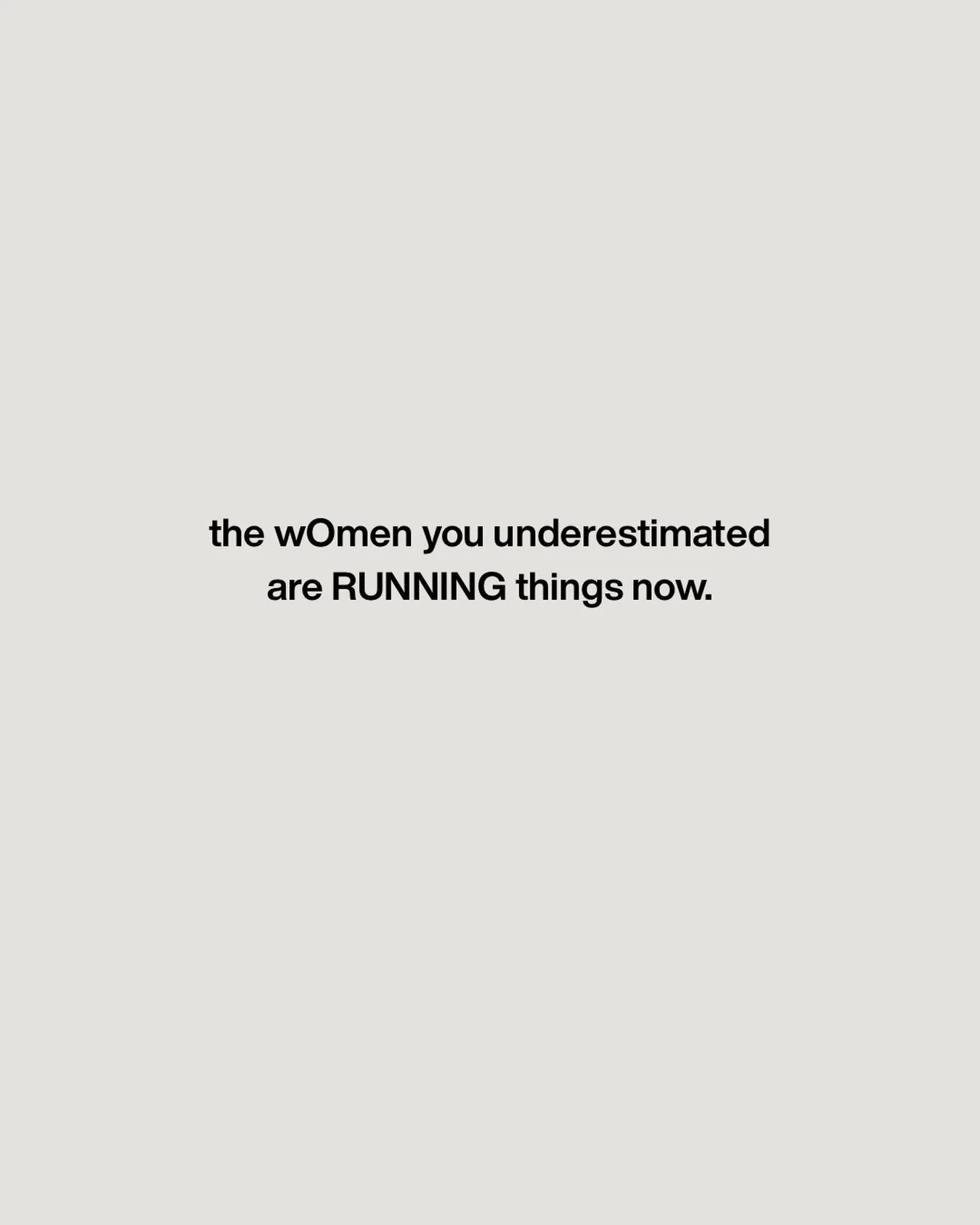 Funny how the women who were once told to &ldquo;slow down,&rdquo; &ldquo;stay humble,&rdquo; or &ldquo;be patient&rdquo; suddenly became the ones building the rooms everyone wants to be in.

No shortcuts.
No permission slips.
Just vision and follow-