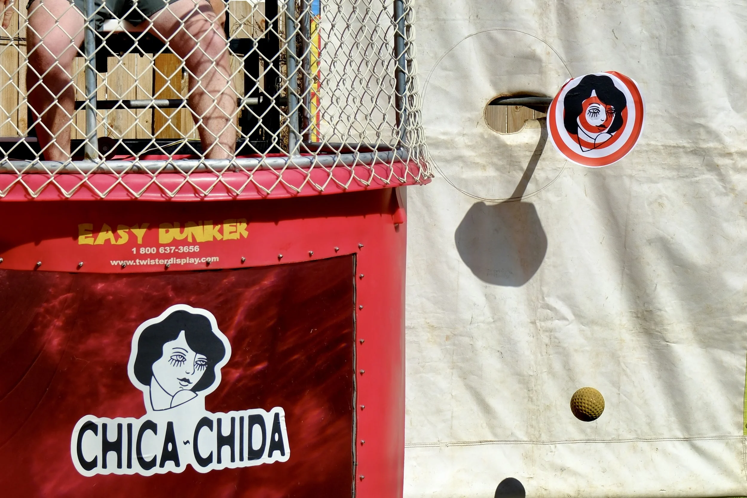 Guest interacting with the Chica Chida activation at Lost & Found.
