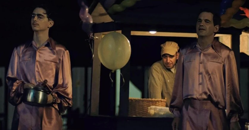 Sharing a shot with @tchalamet is incredibly, ridiculously aspirational. Yes.
If you watch Marty Supreme, you might catch me.

Overnight shoot. 
Classic Hollywood vibes.
300+ extras.
A sea lion in a costume.
Expensive haze.

Around 2 AM, smoking a fa