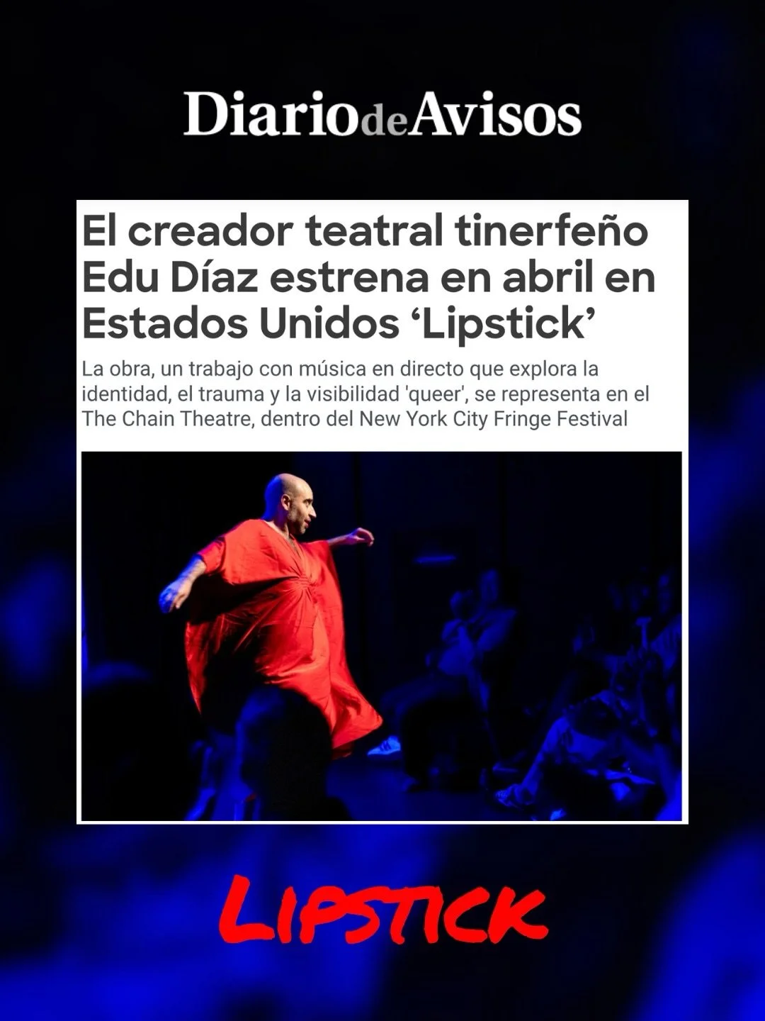 In just ONE WEEK, we premiere a new show at the NYC Fringe!

@diariodeavisos @lindamoralescaballero @lilmalinich @travelmusic_ad #actor #producer #nyc