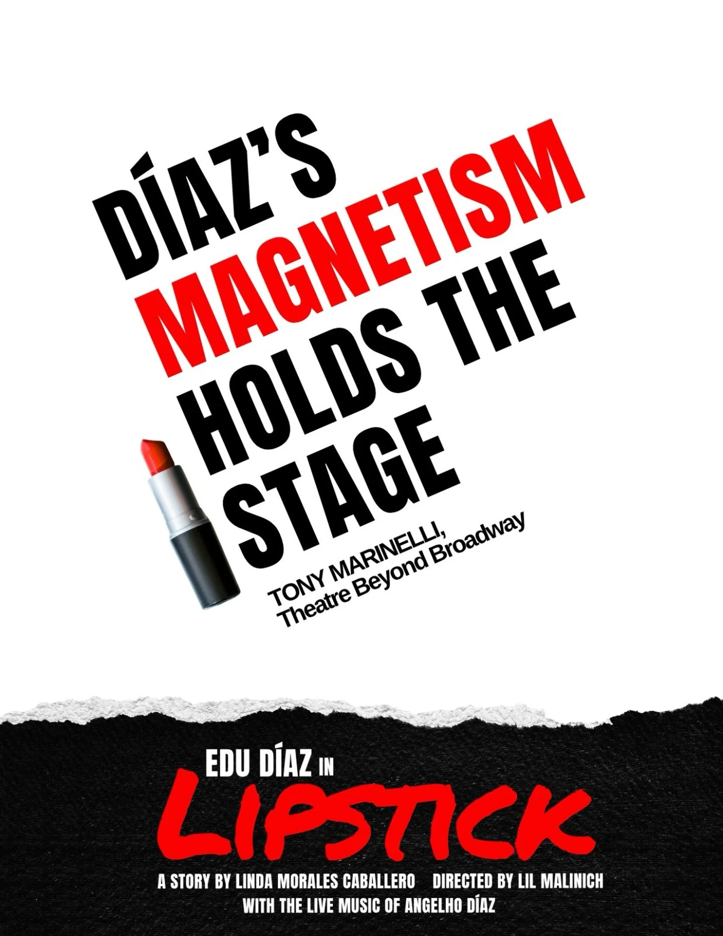 💄 Thank you, Tony Marinelli (Theatre Beyond Broadway), for one of the most detailed and beautiful reviews 

Last tickets and last chances to catch LIPSTICK at @chaintheatrenyc 

✨Thursday (7:55 PM) 
✨Sunday (2 PM)

✨ Based on a story by Linda Morale