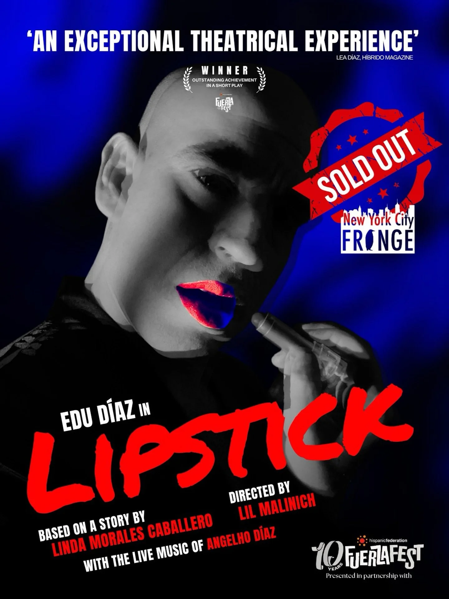 ✨As I try to process the huge wave of emotions experienced last night, I learned that the last show for LIPSTICK on Sunday is also SOLD OUT. Thank you!!!

✏️ Based on a story by Linda Morales Caballero
🎭 Adaptation by Linda Morales Caballero &amp; E