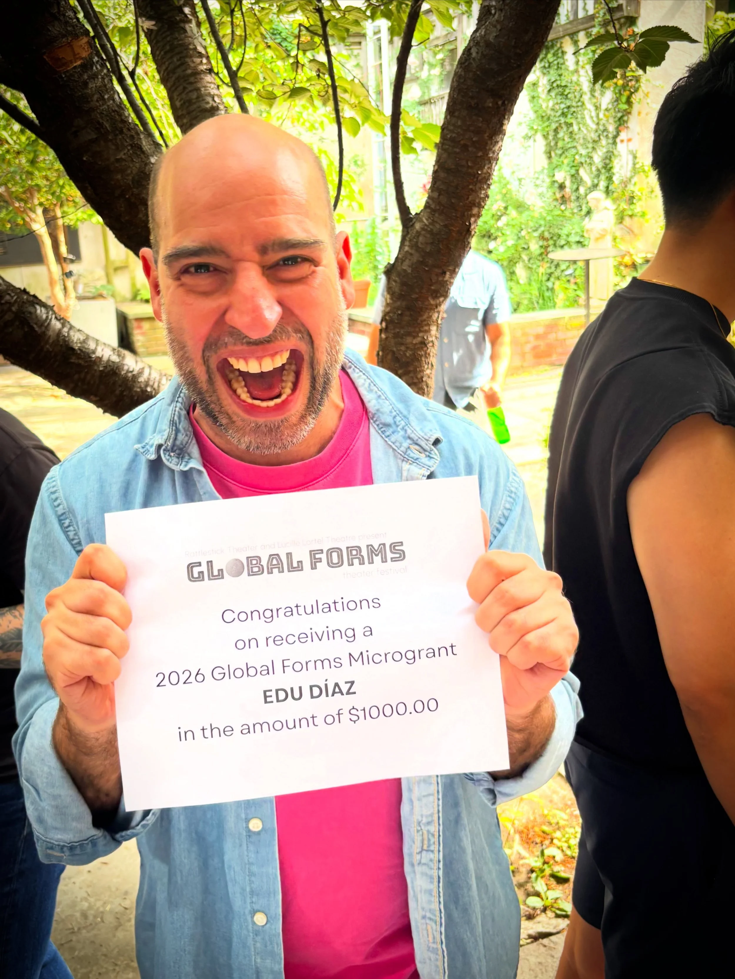 I won the 2026 Global Forms Microgrant by @rattlestickny and @lorteltheatre ✨

Grateful, honored, full of joy, and proudly reinvesting this grant in immigrant bold theater🔥

Thank you for believing in my work!
