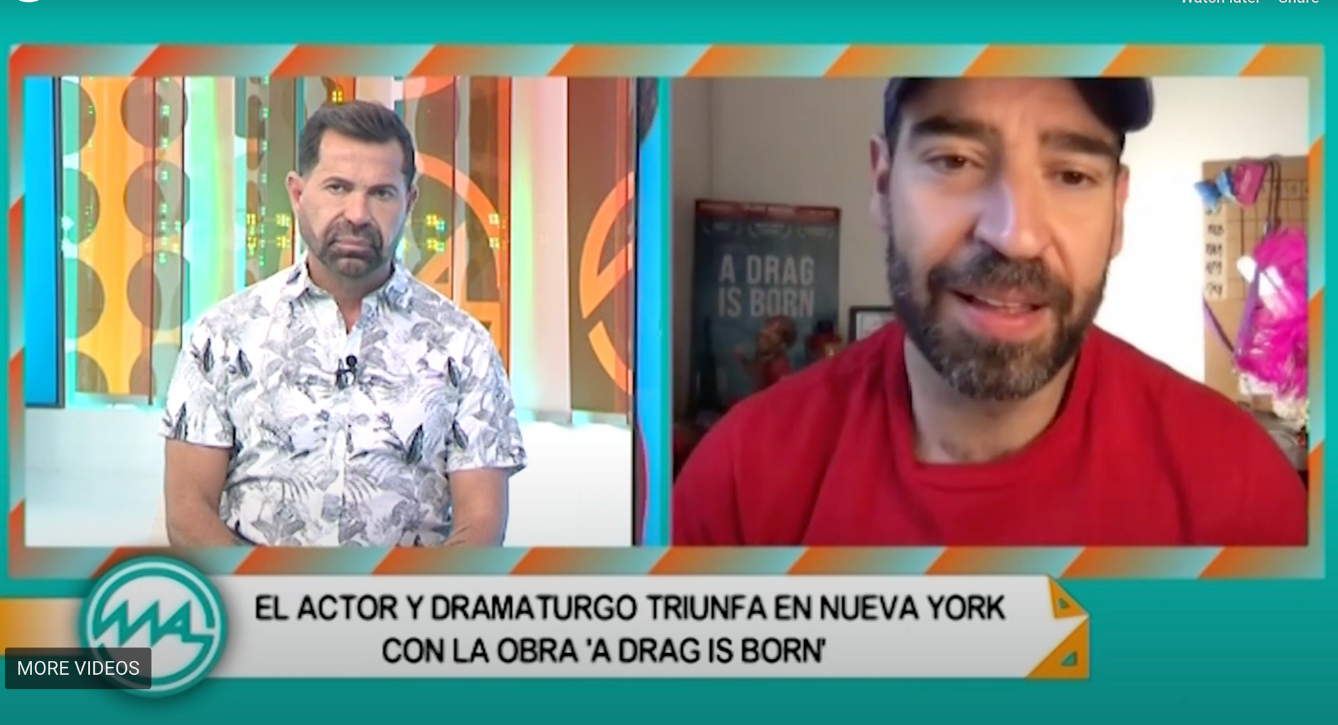 Edu Díaz, en Mírame TV con A Drag Is Born