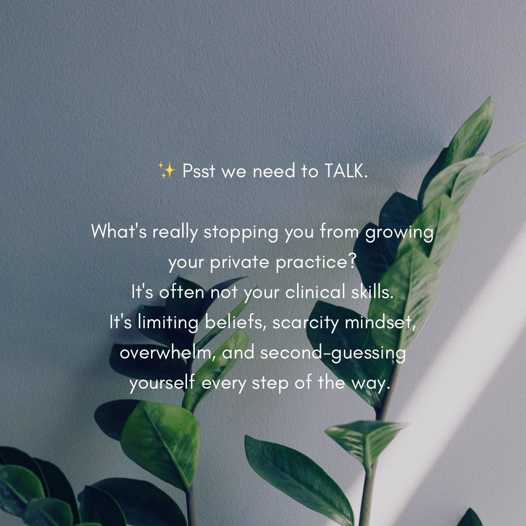 ✨Are you ready to STOP spinning your wheels and start growing the private practice you&rsquo;ve always dreamed of? ✨

I&rsquo;ve helped countless counsellors, social workers, clinical supervisors, and allied health professionals move from feeling ove
