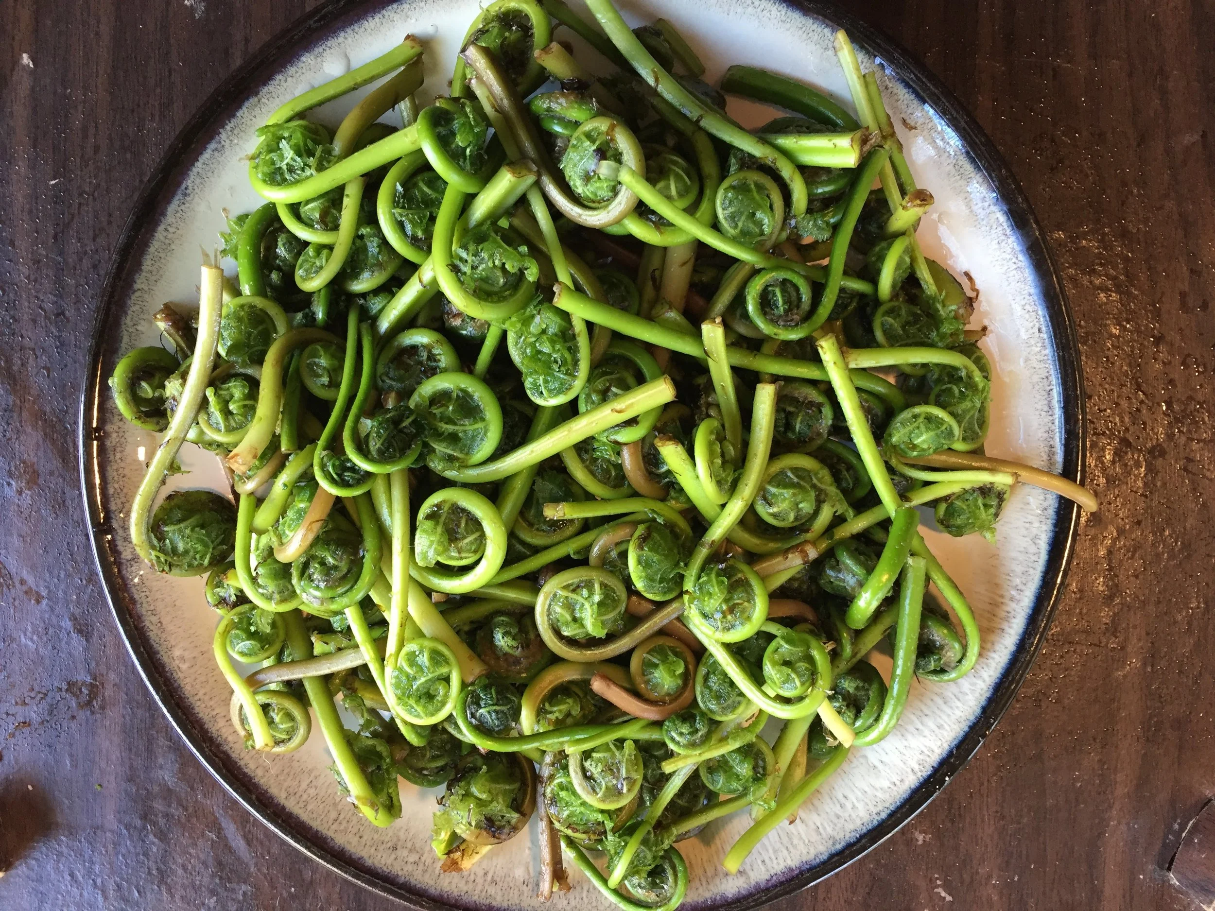 fiddlehead ferns