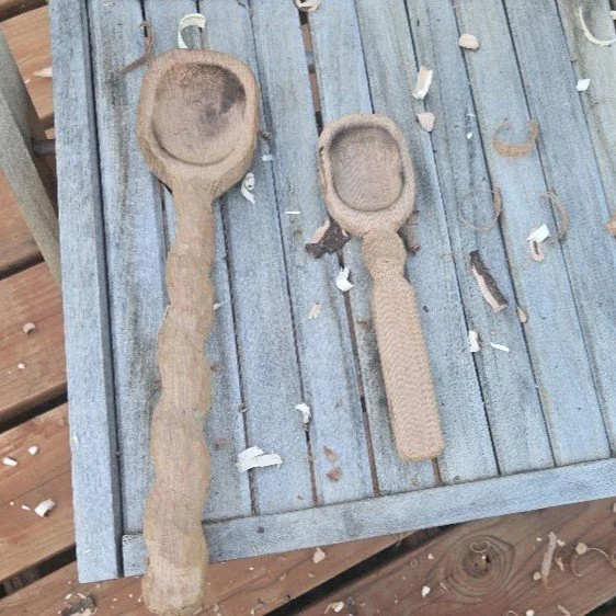 hand carved spoons