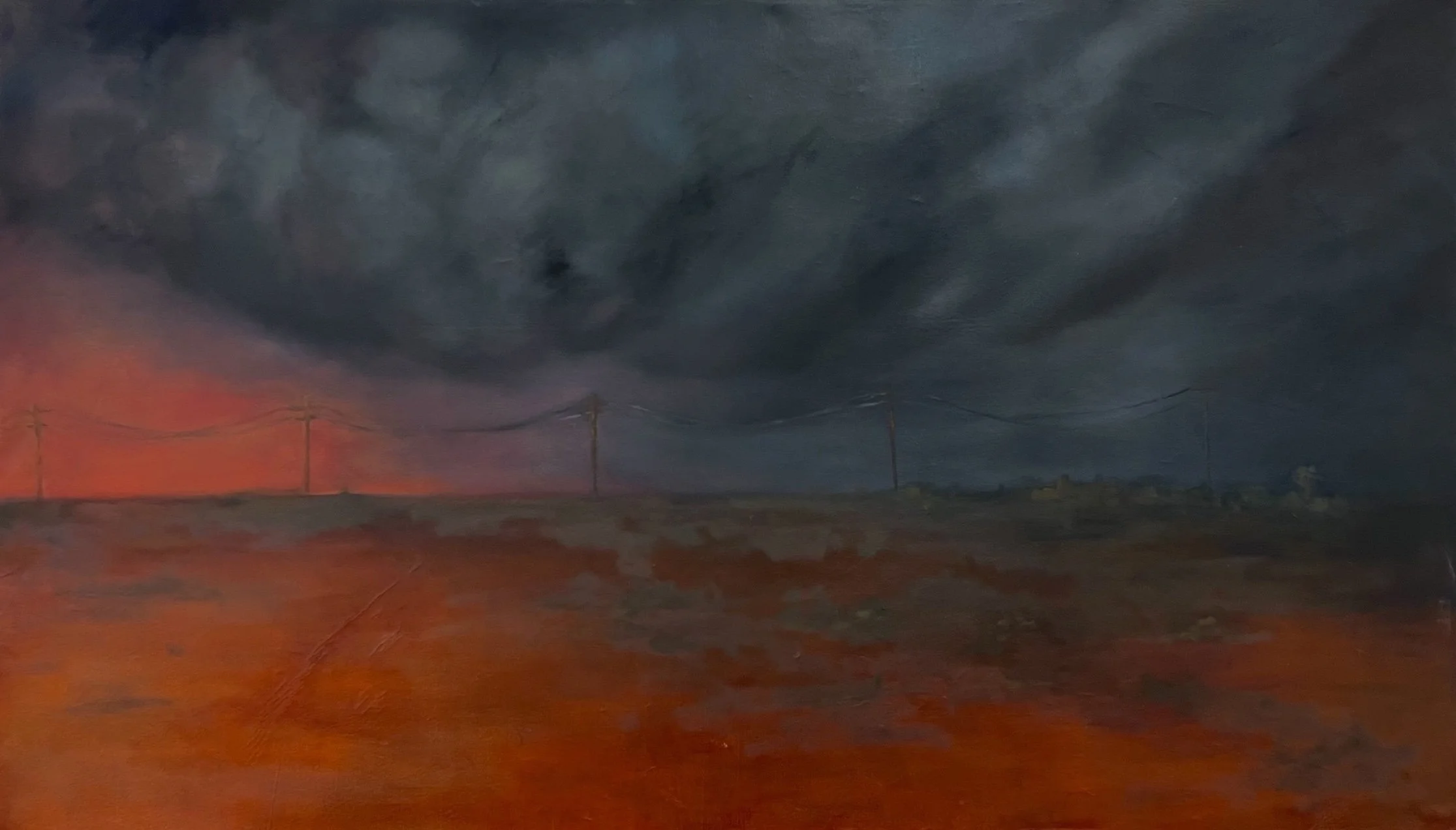 No One Can Reach You Out Here,
2025,
oil on canvas,
110 x 190 cm