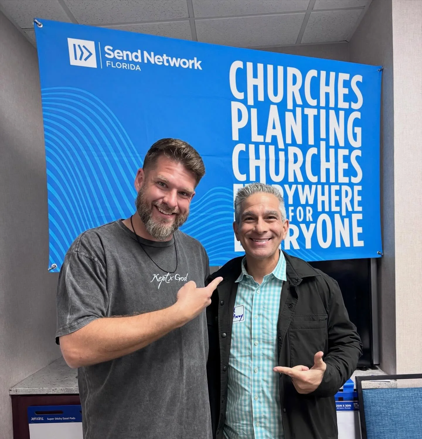 Pastor Bill and Pastor @joshpowell2525 from @thewaysarasota are are representing Sarasota in Orlando with a bunch of other @sendnetworkfl church planters being equipped to better serve our communities. 🙏🙌