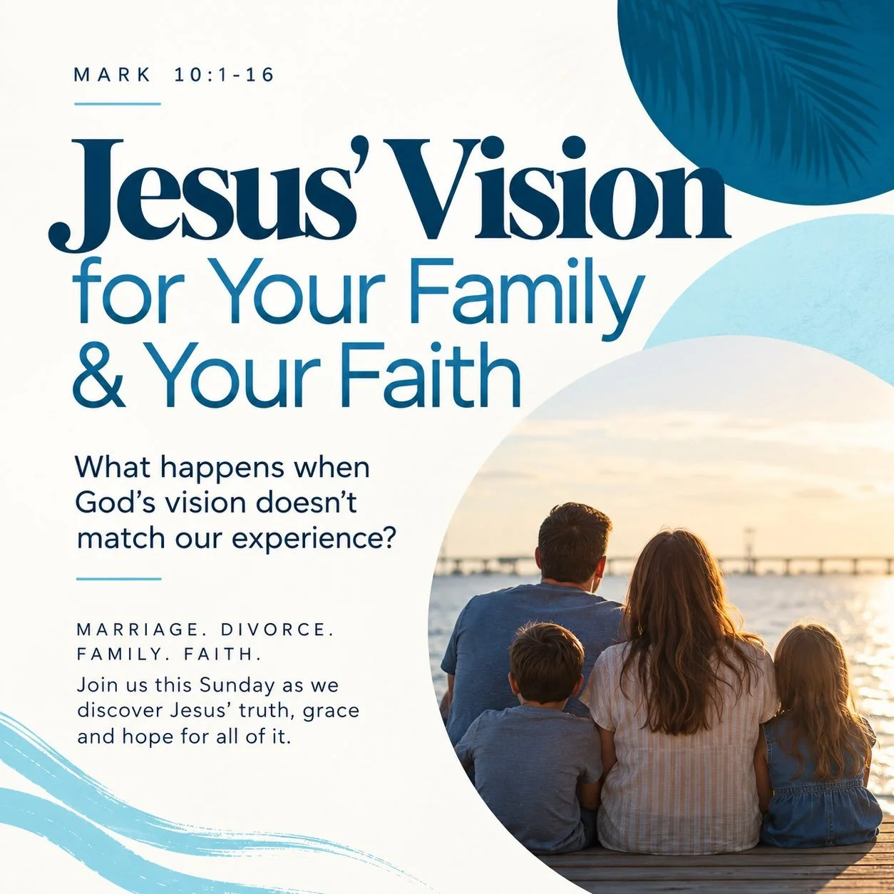 Marriage. Divorce. Family. Faith. These can be some of the most beautiful&mdash;and sometimes most painful&mdash;parts of our lives.

This Sunday at One Life Church, we&rsquo;ll see how Jesus speaks truth, grace, and hope into all of it in Mark 10.

