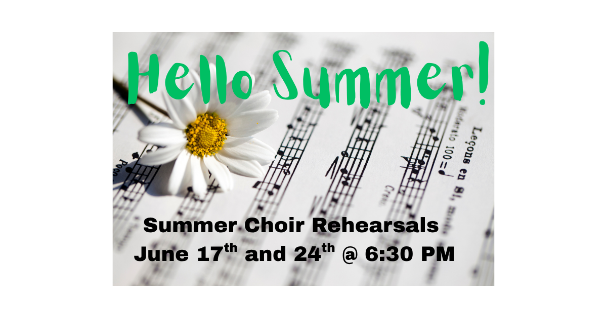 Summer Choir Rehearsal