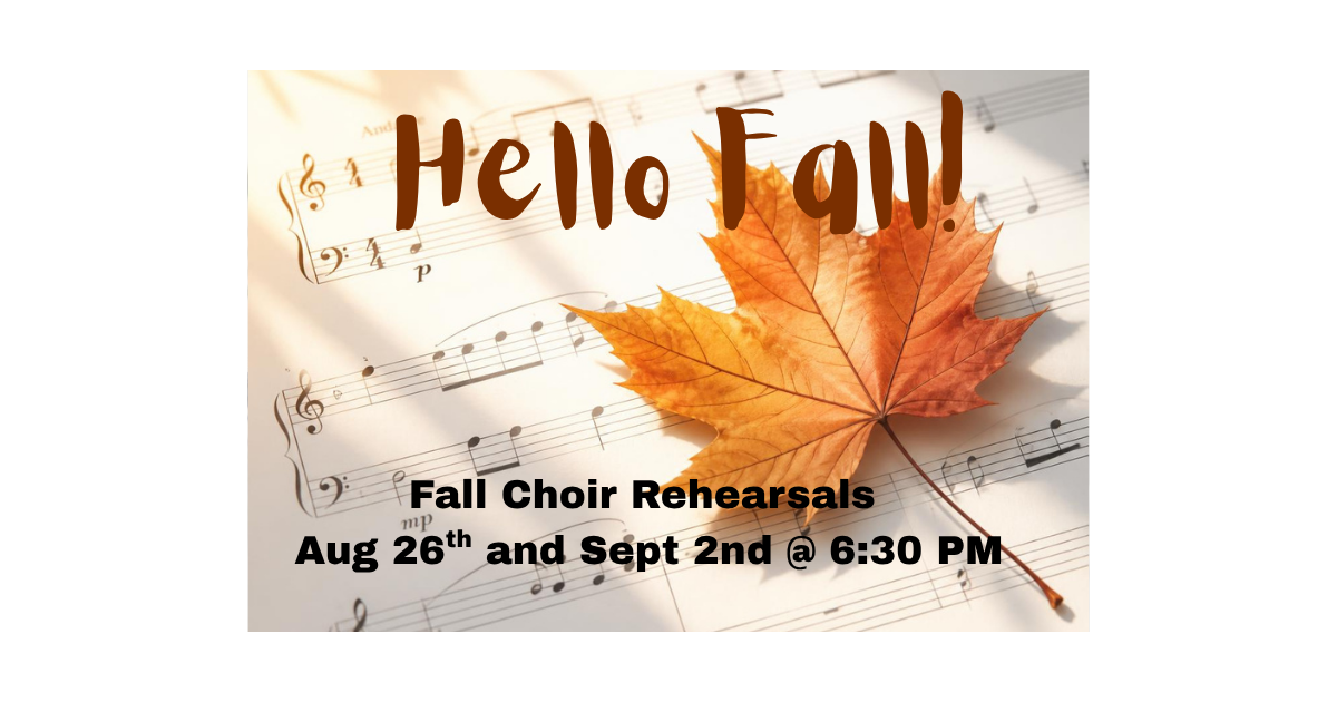 Fall Choir Rehearsal